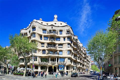 La Pedrera Casa Mila Barcelona Spain Antoni Gaudi Creative