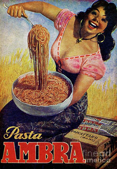 Italian Pasta Poster Vintage Food Art Italy Painting By Tina Lavoie Pixels