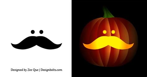 Free Simple And Easy Pumpkin Carving Stencils Patterns For Kids 2014