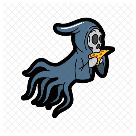 Grim Reaper Icon Download In Colored Outline Style