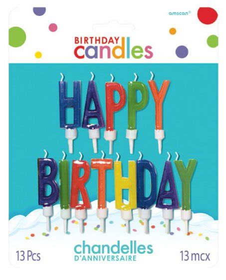 Happy Birthday Letter Candles Multi Party Products Australia