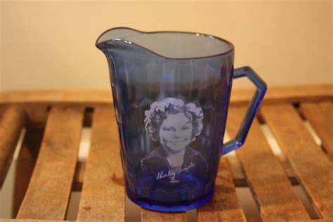 Shirley Temple Cobalt Blue Creamer Cobalt Blue Small Pitcher Shirley