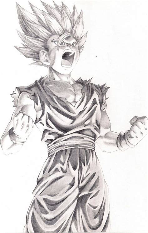 Gohan Vs Goku Drawing