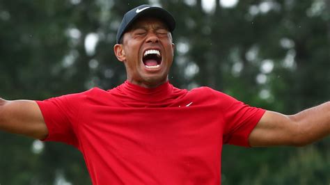 Tiger Woods Amazing Masters Celebration From Every Angle