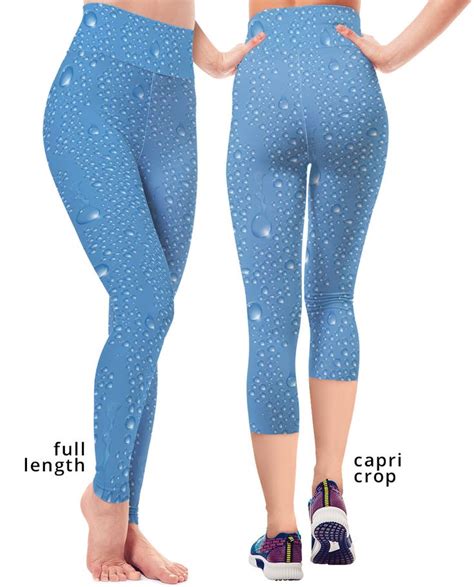 Wet Rain Water Drop Yoga Leggings Sporty Chimp Legging Workout Gear And More Yoga Leggings