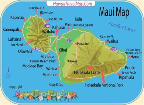 Maui Map Maui Map Travel Hawaii Maui Maui Travel