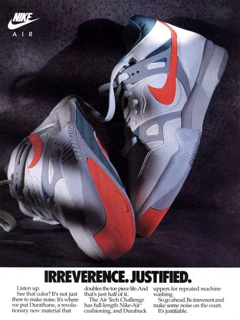 Vintage Ad Nike Air Tech Challenge Sole Collector