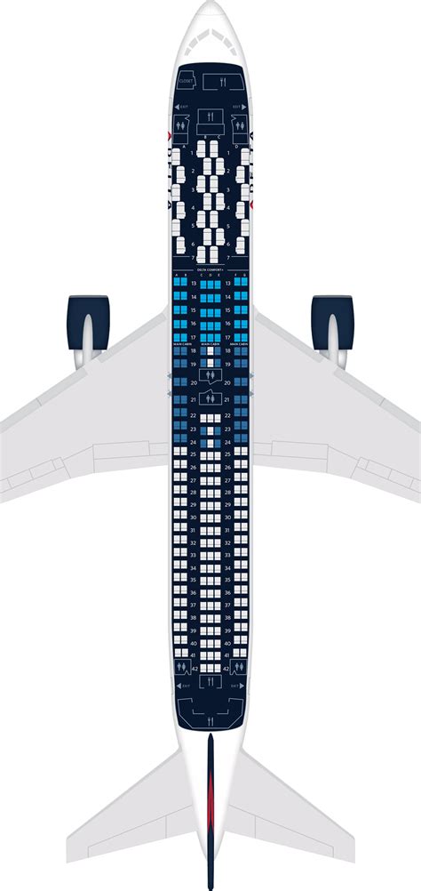Delta Boeing 767 300 Winglets Seat Map Tutorial Pics
