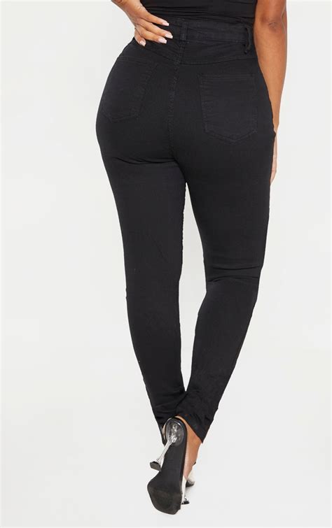 Shape Black Super Stretch Skinny Jeans Prettylittlething Usa