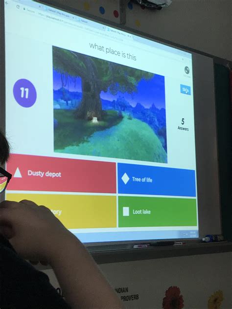 Were Playing A Fortnite Kahoot In My English Class Rweird