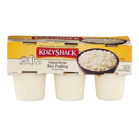 Kozy Shack Rice Pudding Multi Pack 4 Oz 6 Count
