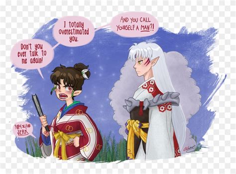 Download “i Was Rereading Inuyasha For The First Time In Years Inuyasha Sesshomaru X Kagura