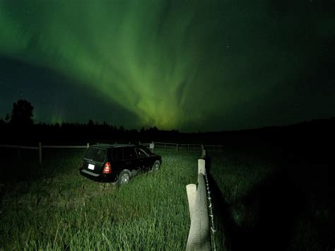 Northern Lights Last Night Subaru