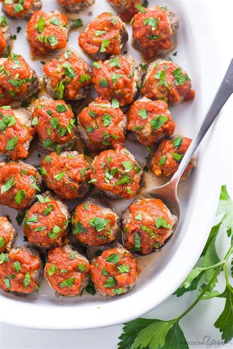 Low Carb Meatballs Recipe Italian Style Keto Gluten Free Nut Free