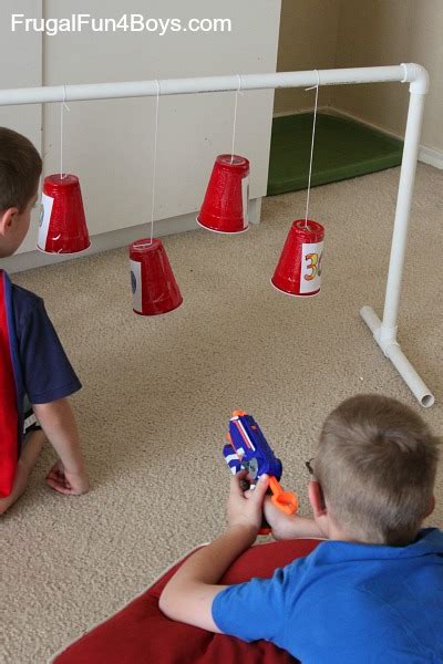 Swinging Nerf Targets Frugal Fun For Boys And Girls