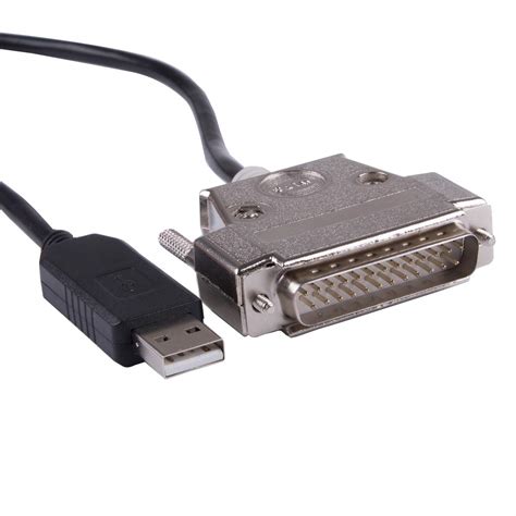 Suamdoen USB To DB25 Male Serial Converter Apdater Null Modem Crossover