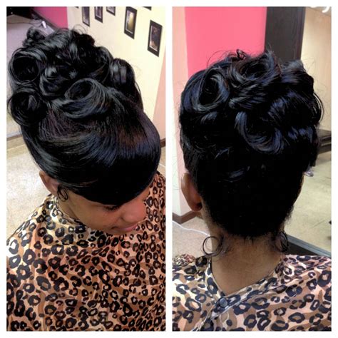 Pin Curl Updo Hairstyles For Black Hair 2020 Hair Ideas And Haircuts