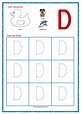 Trace Letter D Worksheets Preschool - TracingLettersWorksheets.com