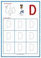 Trace Letter D Worksheets Preschool | TracingLettersWorksheets.com