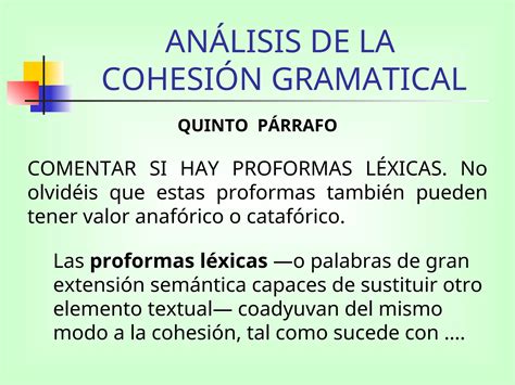 TEXTOS Y PROPIEDADES LA COHESION GRAMATICAL Ppt