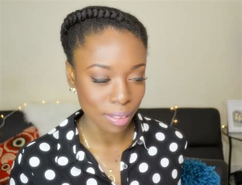 Natural Hair Protective Style- 2 Sides Braids/Cornrow