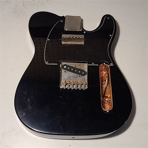 Fender Telecaster Body And Pickups 90s Black Reverb