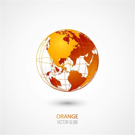 Orange Globe Stock Vector Illustration Of Golden Orange 55294550