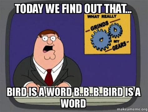 Bird Is The Word By Vaderchef Sound Effect Meme Button Tuna