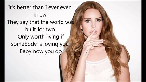 Lyrics for top songs by lana del rey. Lana Del Rey - Video games Lyrics - YouTube