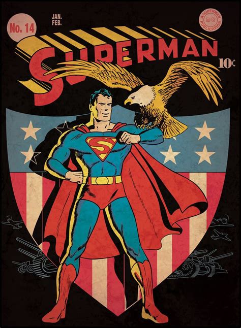 Superman Patriotic Comic Book Cover Giant Wall Decal Dc Comics Art