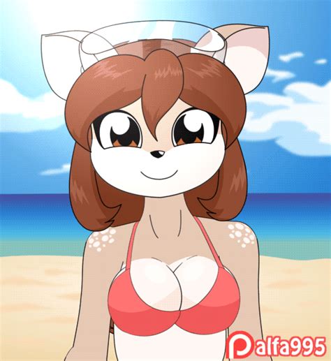 Rule 34 2girls 3 Alfa995 Animated Anthro Areola Assisted Exposure Beach Big Breasts Blush Bra