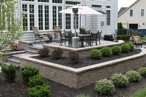 Perfect Patio Paver Design Ideas Raised Patio Backyard Landscaping