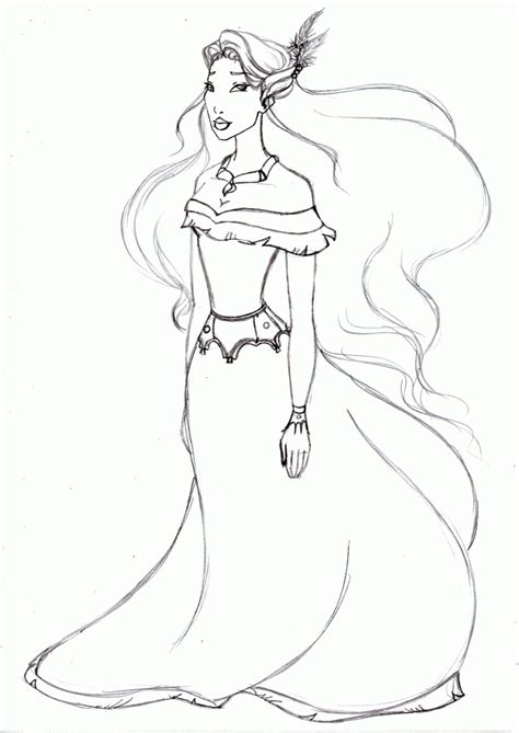 On this edition, we provide you with worksheets named pocahontas coloring pages which can be downloaded for free. Princess Pocahontas Coloring Pages - Coloring Home