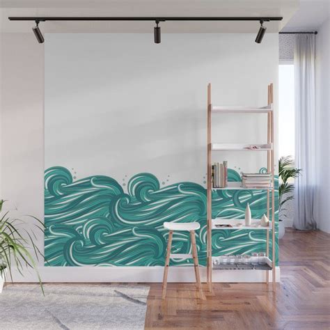Sea Waves Wall Mural By Valentine Storm 8 X 8 Bedroom Murals