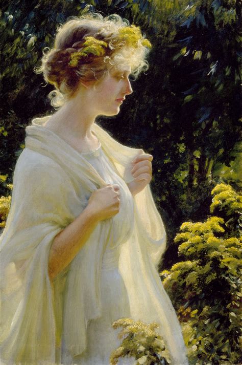 The Golden Profile By Charles Courtney Curran From Norton Museum Of Art