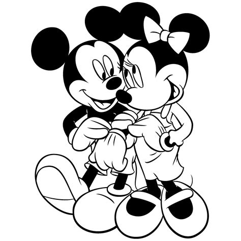 Desenho De Minnie E Mickey Se Casando Para Colorir Tudodesenhos Porn