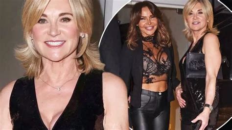 Anthea Turner Wears Sexy Low Cut Top As She Parties With Best Pal Lizzie Cundy Mirror Online