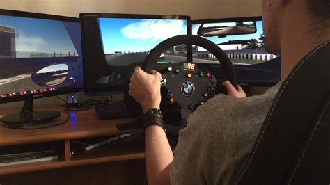 SimRacing Assetto Corsa Race Fanatec CSW With BMW M3 GT2 Wheel