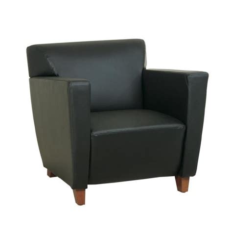 Together, we make lifelong industry friends through respect, trust, loyalty and a handshake. Office Star Products Black Bonded Leather Club Chair with ...