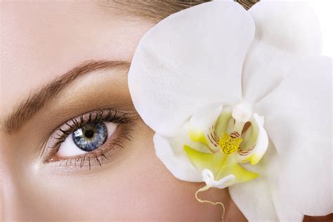 Wallpaper Face White Blue Eyes Nose Skin Head Flower Plant