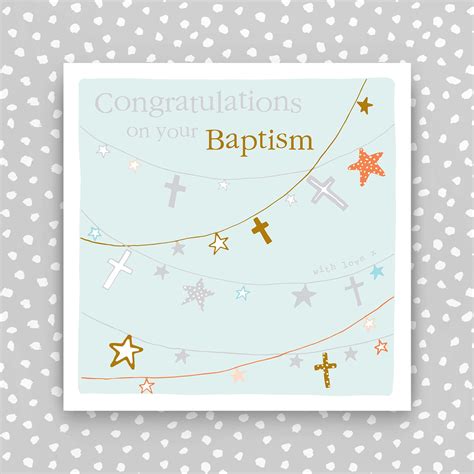 Baptism Card Congratulations On Your Baptism Card Etsy Uk