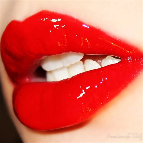 Candy Red Lips By Kathryn P Click To See The Gloss She Used Red Lip