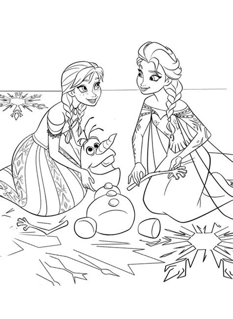 Selecão de desenhos, com os melhores personagens para pintar e se divertir. Desenhos para colorir Frozen - Fichas e Atividades