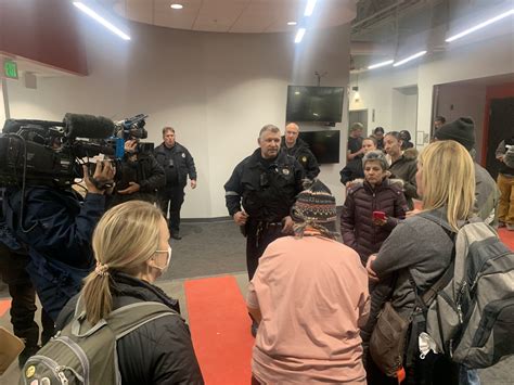 Homeless Rights Advocates Stage Sit In At Denver Recreation Center