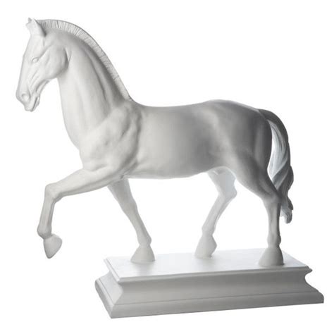 Horse Statue In White Porcelain 295 Liked On Polyvore Statue