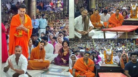 Akshay Kumar Offers Prayers At Ujjain Temple On His Birthday In A