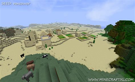 Minecraft Desert Village Seed Vancouver With Diamond Near Spawn