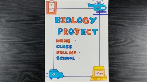 Front Page Design For Biology Project Cover Page Design For Biology
