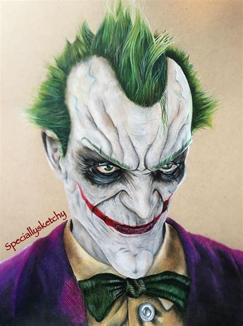 Heres My Drawing Of Joker From Batman Arkham City I Hope You Like It