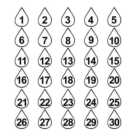 Number Chart 1 30 List Printable Numbers Free Printable Numbers Number